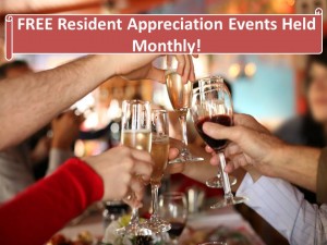 FREE Resident Appreciation Events every Month at Hirschfeld