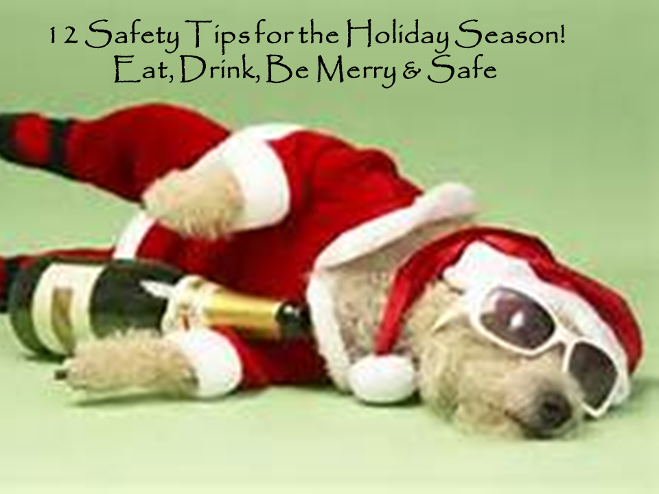 12 safety tips for the holiday season eat drink be merry and safe