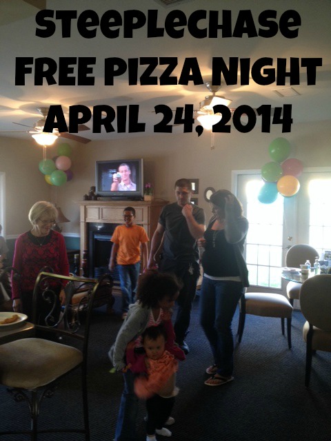 Apartments_cockeysville_MD_steeplechase_free_pizza_night_for_residents_april_2014-1