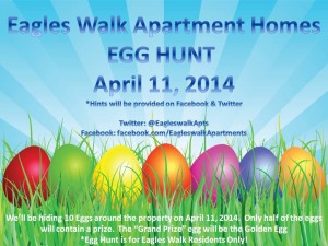 Egg Hunt Eagles Walk Apartments April 11, 2014