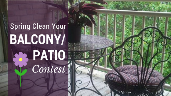 spring clean your balcony patio contest