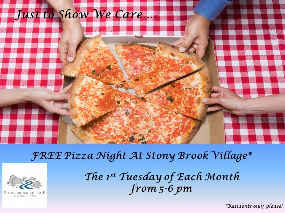 FREE Pizza Night for Residents at Stony Brook Village