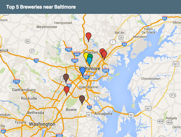 top5breweries-nearbaltimore-map-hirschfeldapartmenthomes