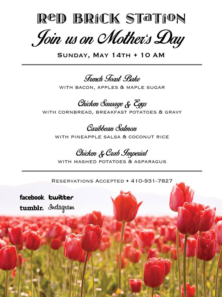 red brick station mother's day specials