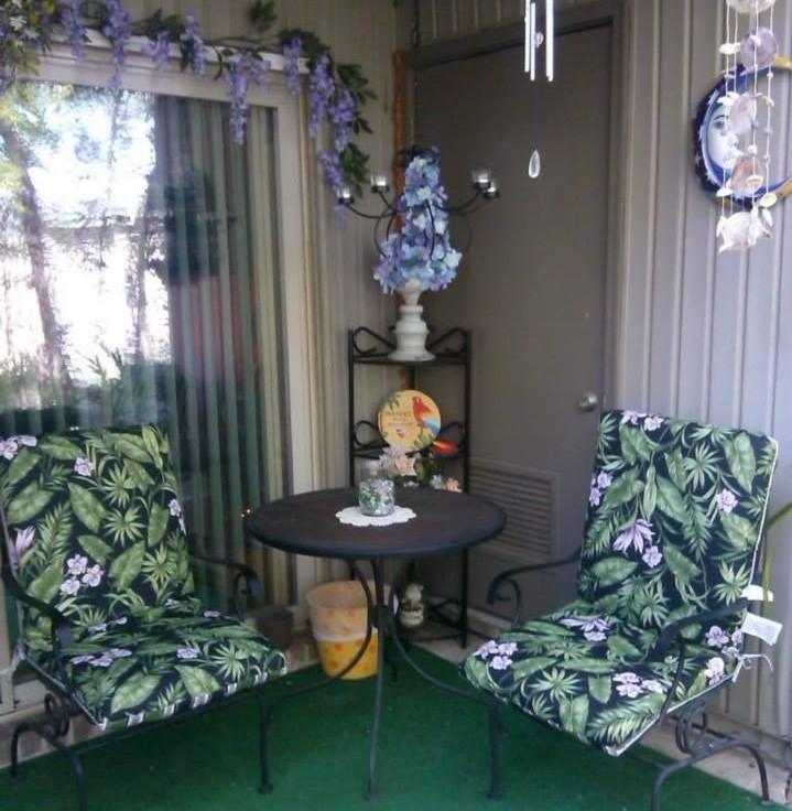 lovely decorated eagles walk apartment balcony