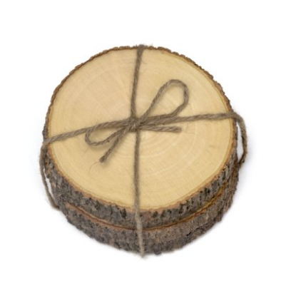 tree bark inspired coasters from amazon