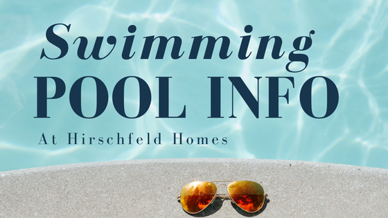 swimming pool information at hirschfeld homes apartments