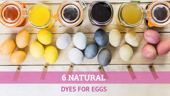 six natural dyes for eggs