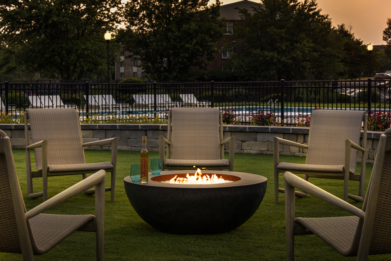 TowsonTown Place Apartments - Fire Pit Outdoor Area