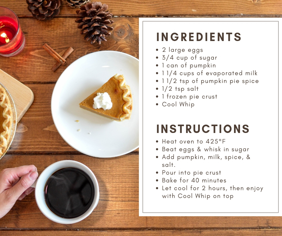 Easy Pumpkin Pie Ingredients