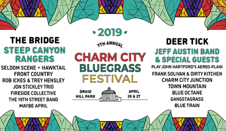 2019 7th annual charm city bluegrass festival druid hill park April 26 and 27